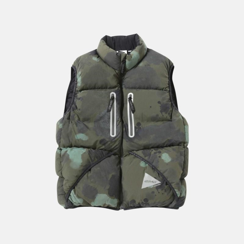 23FW and wander アンドワンダー ダウンベスト サイズWM Gramicci×and wander】DOWN VEST | ダウンベスト – Living Plaza Store