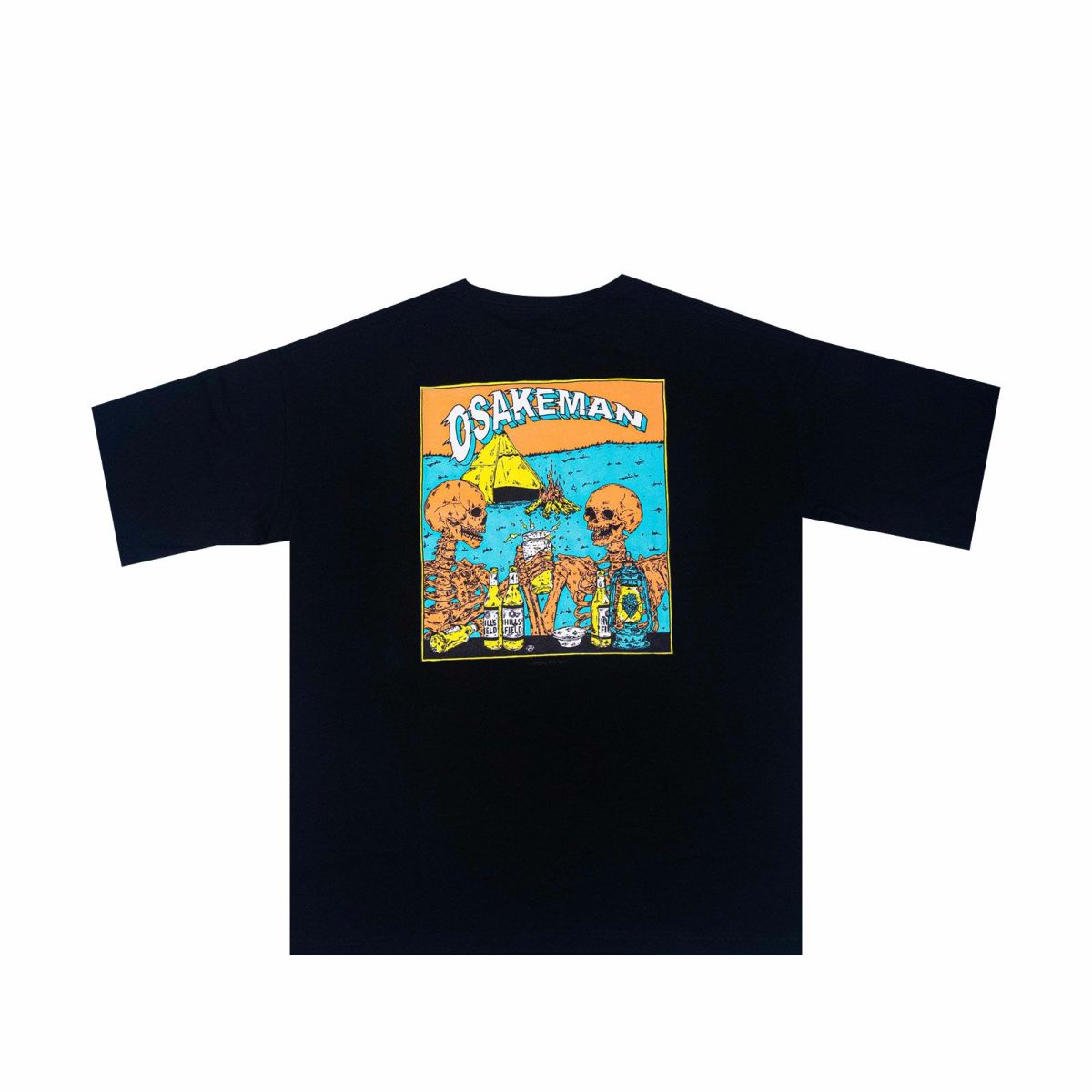 お酒マンTシャツ ビッグアウトドアTシャツ – Living Plaza Store