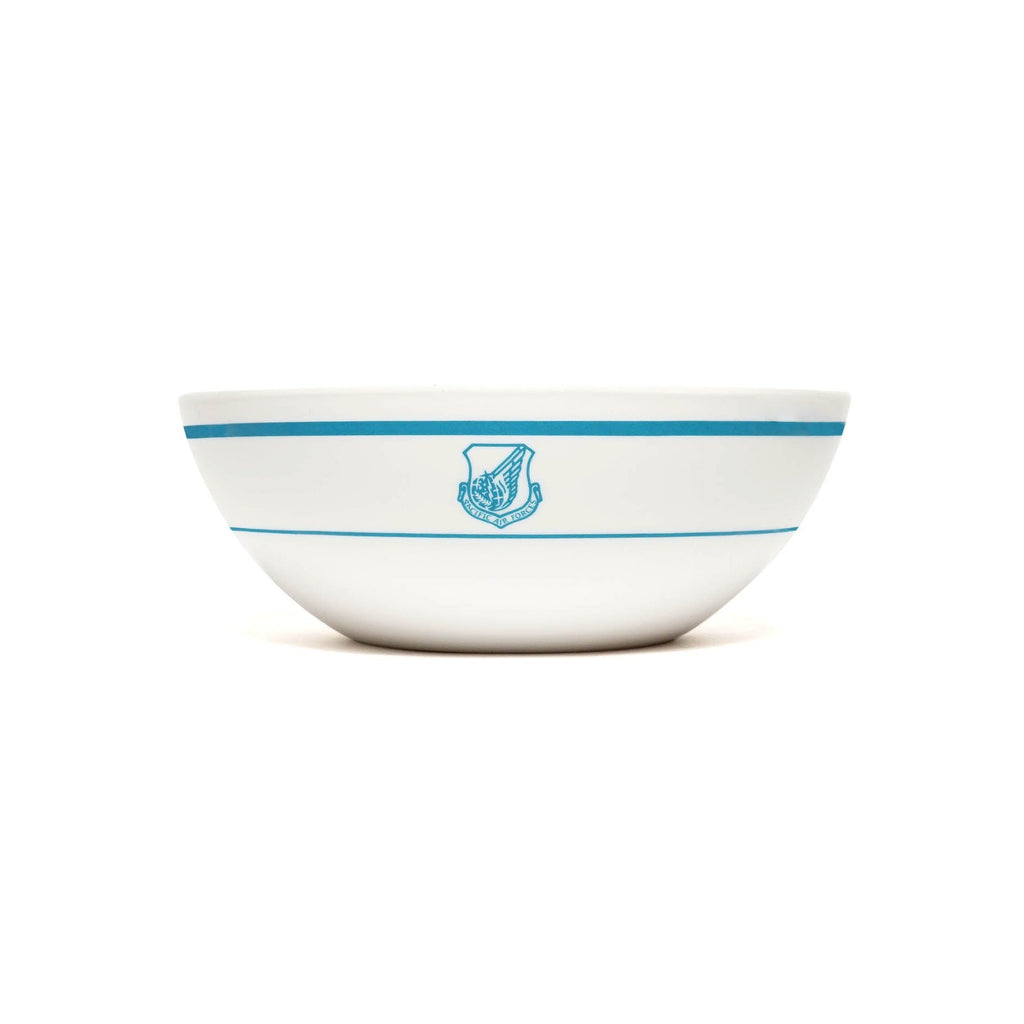 AIR FORCE PLATE BOWL-WHITEXBLUE