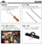 木柄バーベキュー串 ツイン スキュアー 全長350mm 8本セット MK-8