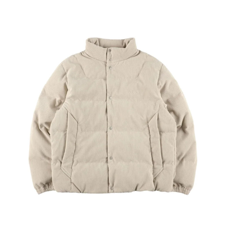   ブラウン ダウンジャケット　コーデュロイ CORDUROY DOWN JACKET コーデュロイダウンジャケット – Living