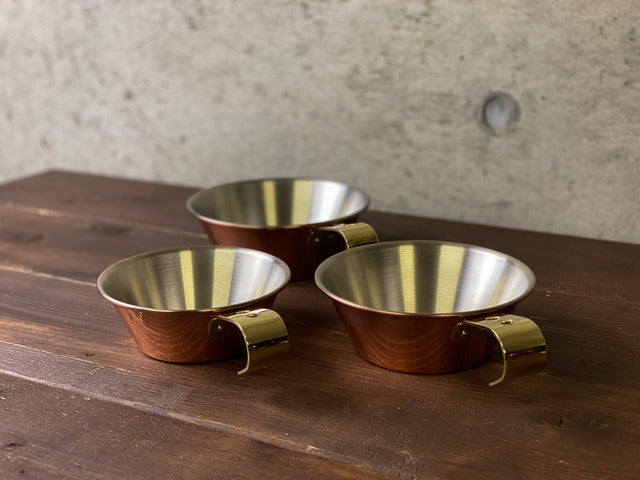 【美品】Cuivre 銅シェラカップ 2個セット 姫野作 Cuivre Copper SierraCup - 名匠の極 乱 350ml 鎚起職人