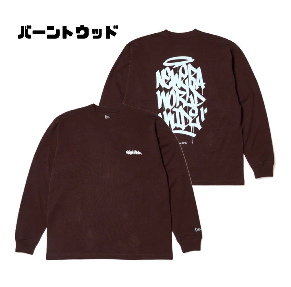 長袖 オーバーサイズド コットン Tシャツ Tagging Logo