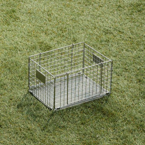 フォールディングワイヤーバスケット　- シルバー