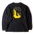 GS WHIMSICAL long sleeve TEE　BLACK