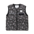 JACQUARD SHERPA NO COLLAR VEST