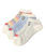 3P Booby Border Ankle Socks・White/Black　3Pブービーボーダーアンクルソックス（ソックス/靴下）