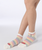 3P Booby Border Ankle Socks・White/Black　3Pブービーボーダーアンクルソックス（ソックス/靴下）