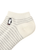 3P Booby Border Ankle Socks・White/Black　3Pブービーボーダーアンクルソックス（ソックス/靴下）