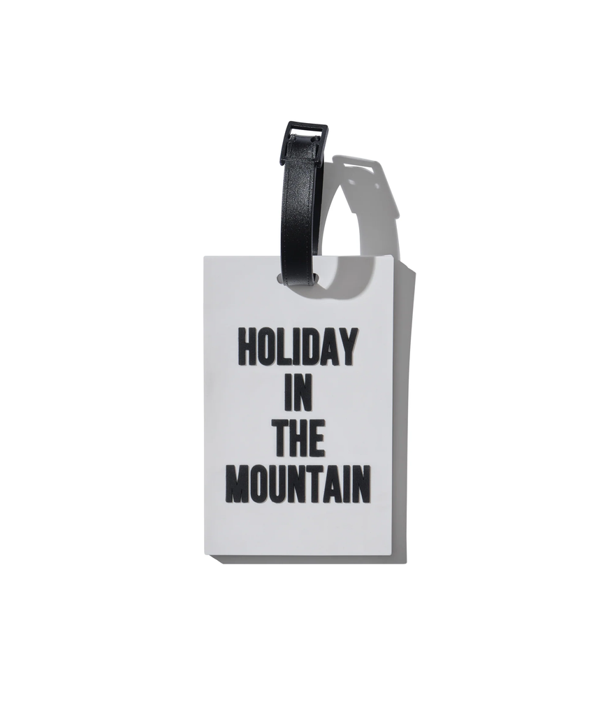 Rubber Luggage Tag - White