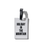 Rubber Luggage Tag - White