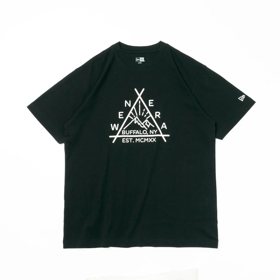 USコットン Tシャツ Triangle Sunrise Logo ホワイト レギュラーフィット